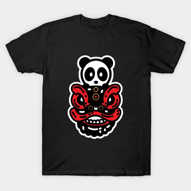 Lion Dance Panda T-Shirt by Bambu